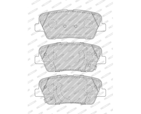 Brake pads set FDB5048 Ferodo, Image 4