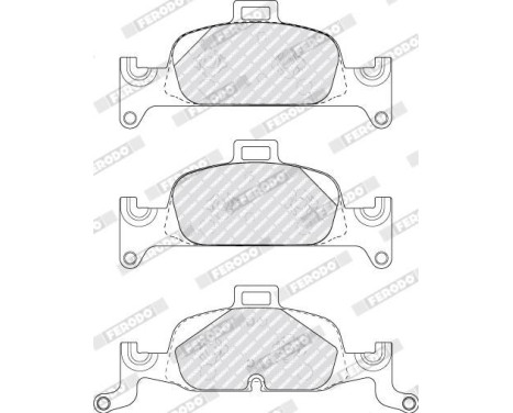 Brake pads set FDB5101 Ferodo, Image 4