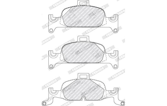 Brake pads set FDB5101 Ferodo, Image 4
