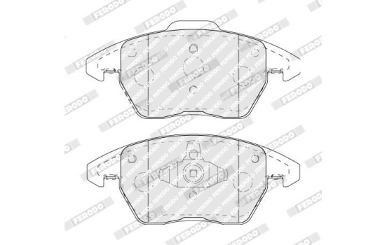 Brake pads set FDB5110 Ferodo, Image 3