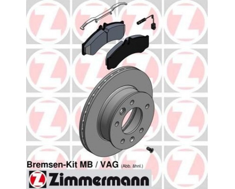 Brake Set, disc brakes 640.4312.00 Zimmermann