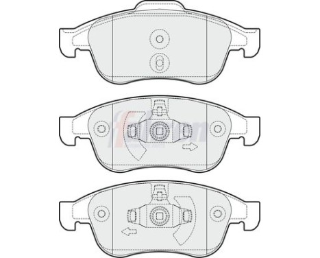 DRIVING BRAKE PAD SET, Image 2