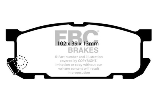 ​EBC Bluestuff brake pad set DP51453B, Image 2