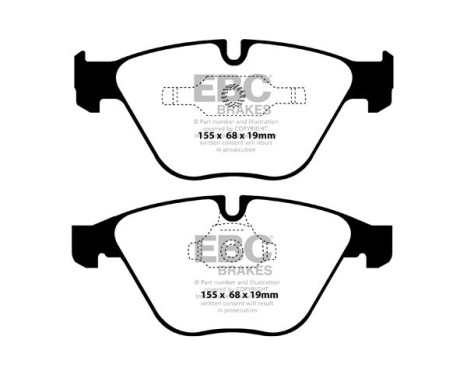 EBC Bluestuff brake pad set DP52006NDX, Image 2