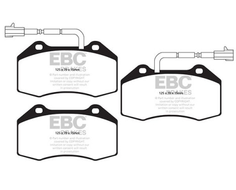 ​EBC Bluestuff brake pad set DP520212NDX, Image 2