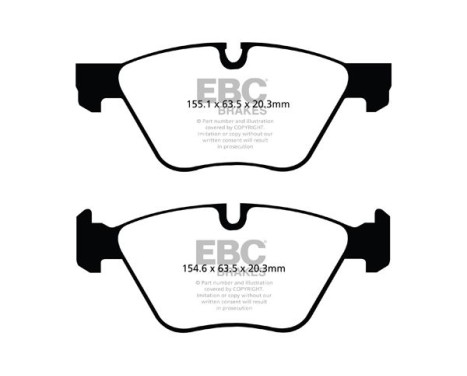 EBC Bluestuff brake pad set DP52077NDX, Image 2