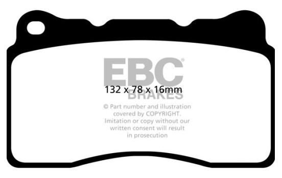 EBC Bluestuff brake pad set DP52093NDX, Image 2