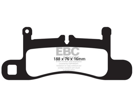 EBC Bluestuff brake pad set DP52098NDX, Image 2