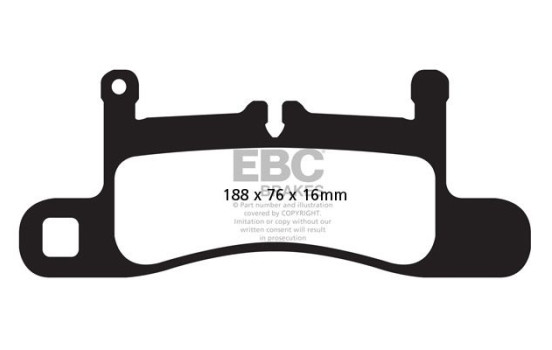 EBC Bluestuff brake pad set DP52098NDX, Image 2