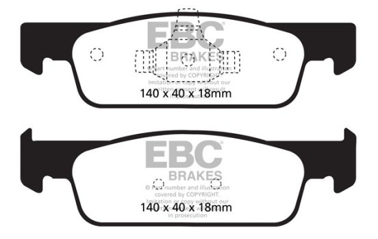 ​EBC Bluestuff brake pad set DP52146NDX, Image 2