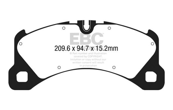 ​EBC Bluestuff brake pad set DP52203NDX, Image 2