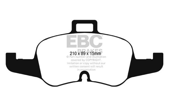 EBC Bluestuff brake pad set DP52256NDX, Image 2
