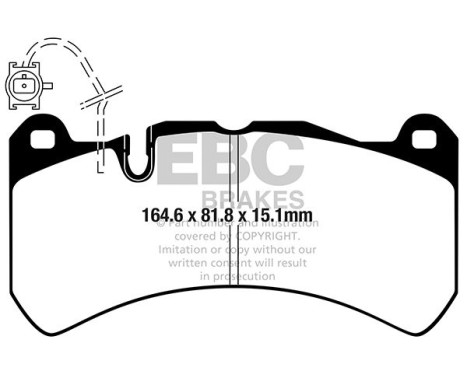 EBC Bluestuff brake pad set DP52355NDX, Image 2