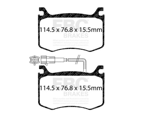​EBC Bluestuff brake pad set DP52392NDX, Image 3