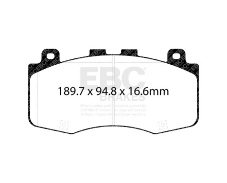 EBC Bluestuff brake pad set DP52400NDX, Image 2