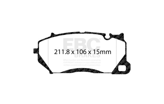 EBC Bluestuff brake pad set DP52492NDX, Image 3