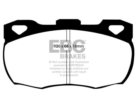 EBC Bluestuff brake pad set DP5708NDX, Image 2