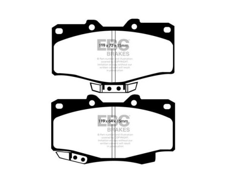 EBC Bluestuff brake pad set DP5807NDX, Image 2