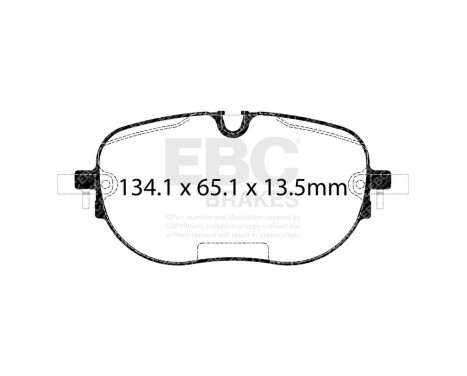 EBC Greenstuff brake pad set DP22446, Image 4