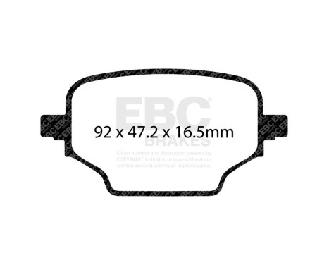 EBC Greenstuff brake pad set DP22473, Image 4