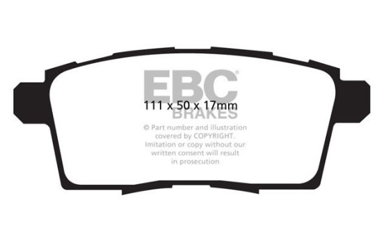 EBC Greenstuff brake pad set DP61795, Image 2