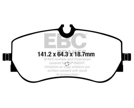 EBC Greenstuff brake pad set DP62364, Image 2