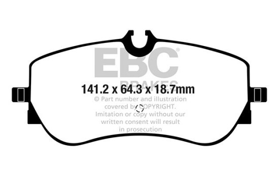 EBC Greenstuff brake pad set DP62364, Image 2
