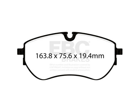 EBC Greenstuff brake pad set DP62377, Image 3
