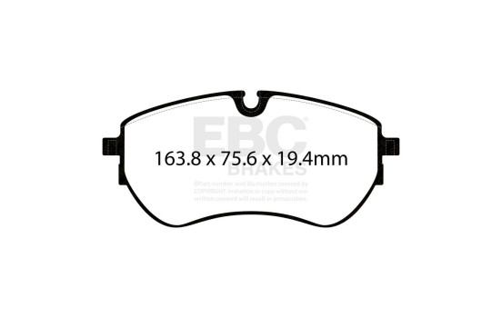 EBC Greenstuff brake pad set DP62377, Image 3