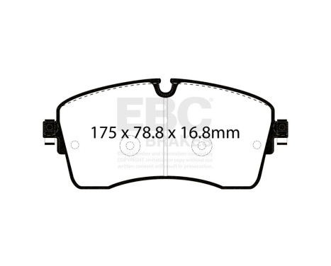 EBC Greenstuff brake pad set DP62385, Image 3