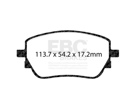 EBC Greenstuff brake pad set DP62391, Image 3