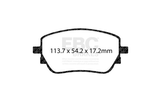 EBC Greenstuff brake pad set DP62391, Image 3
