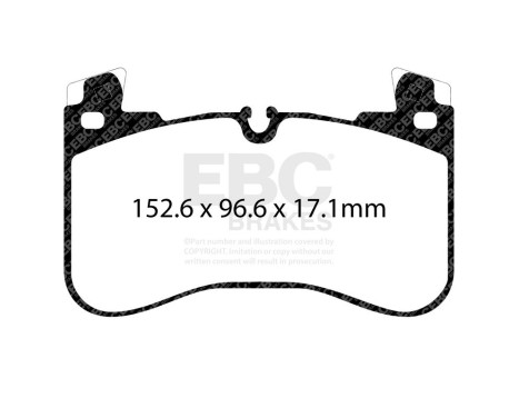 EBC Greenstuff brake pad set DP62401, Image 3