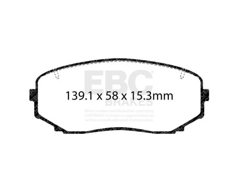 EBC Greenstuff brake pad set DP62463, Image 3