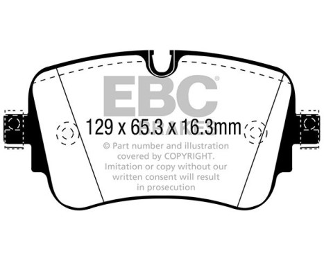 EBC Redstuff brake pad set DP32299C, Image 2