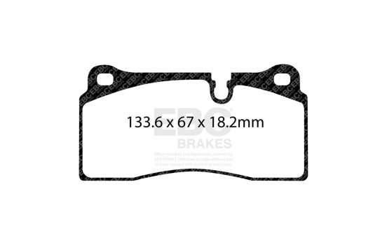 ​EBC Redstuff brake pad set DP32425C, Image 3