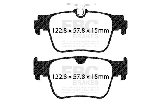 EBC Redstuff brake pad set DP32438C, Image 3