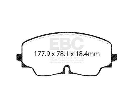 EBC Redstuff brake pad set DP32448C, Image 3