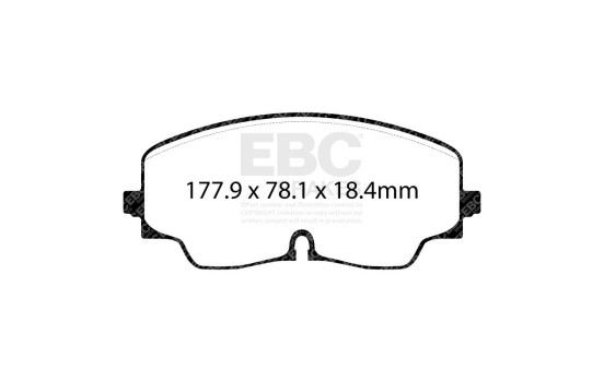 EBC Redstuff brake pad set DP32448C, Image 3