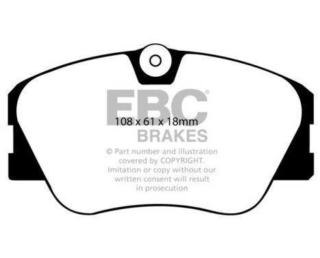 EBC Redstuff brake pad set DP3577C, Image 2