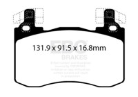 EBC Yellowstuff Brake Pad Set, Disc Brake DP42356R