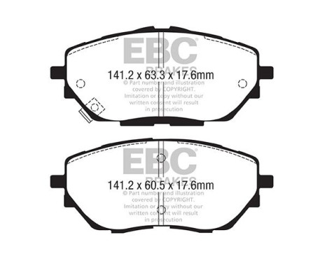 EBC Yellowstuff brake pad set DP42368R, Image 2