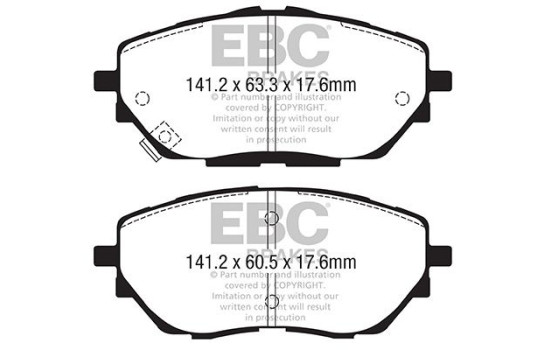 EBC Yellowstuff brake pad set DP42368R, Image 2