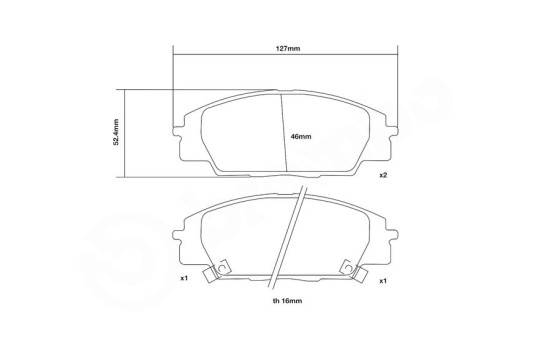 High-performance brake pad set 07.B314.45 Brembo, Image 3