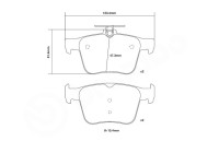 High performance brake pad set 07.B315.42 Brembo