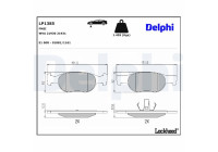 JEU DE PLAQUETTES DE FREIN LP1385 Delphi