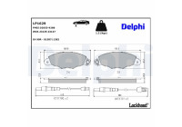 JEU DE PLAQUETTES DE FREIN LP1629 Delphi