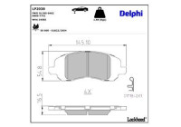 JEU DE PLAQUETTES DE FREIN LP2038 Delphi