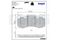 JEU DE PLAQUETTES DE FREIN LP2187 Delphi