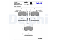 JEU DE PLAQUETTES DE FREIN LP2280 Delphi